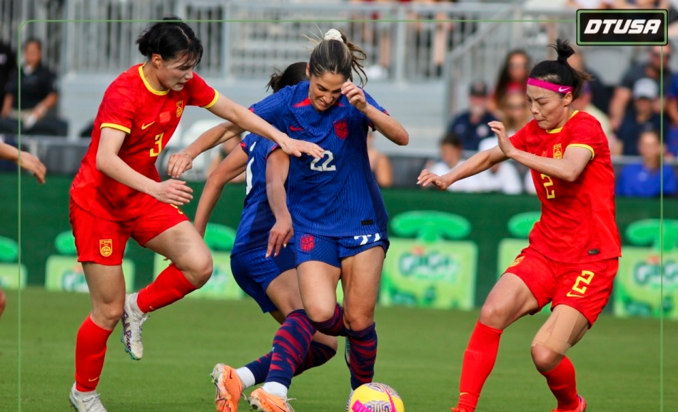 美国队在女足比赛中取得连胜